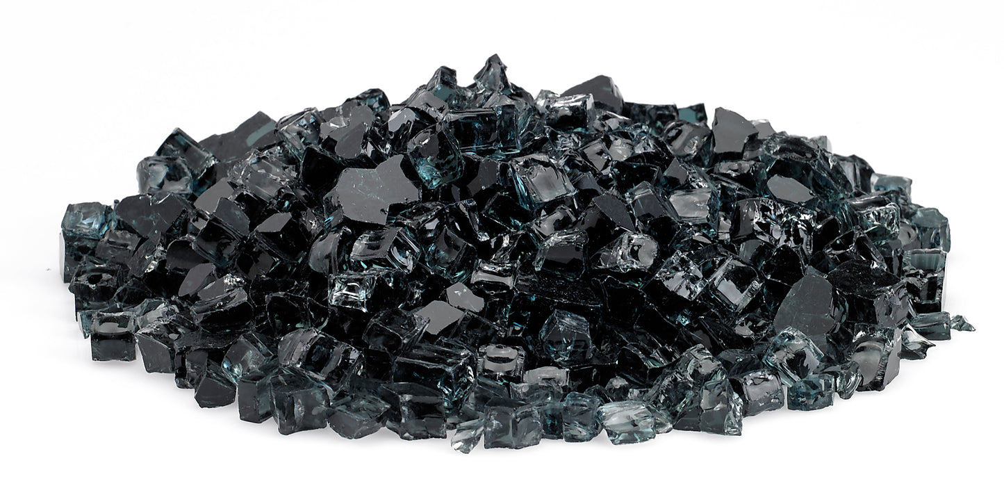 American Fire Glass - Black 1/2" Glass - AFF-BLK12-10 3