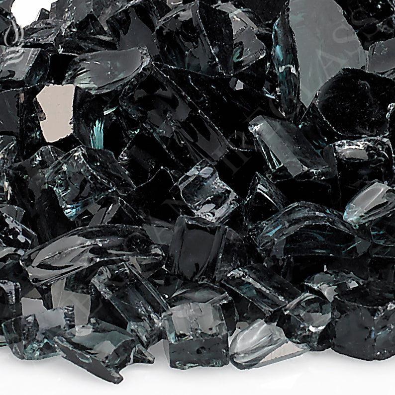 American Fire Glass - Black Reflective 1/2" Glass - AFF-BLKRF12-10 _3