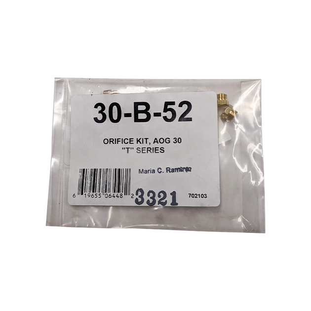 30" American Outdoor Grill Orifice Kit T Series 30B52