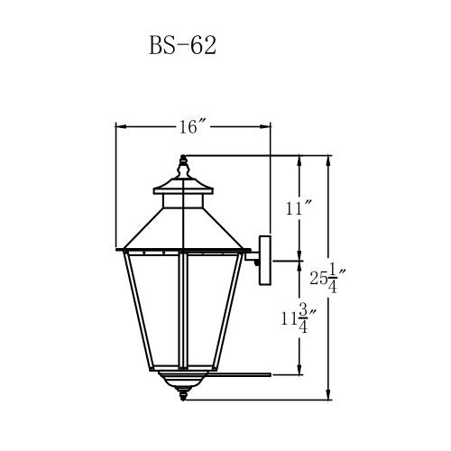Electric Gas Light - Bayou Street 62 - BS62E _ 3