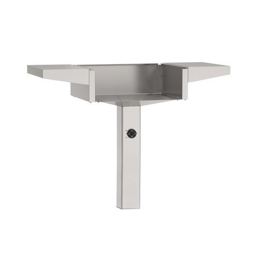 The american outdoor grill in-ground stainless steel post for the 24" aog gas grills. 