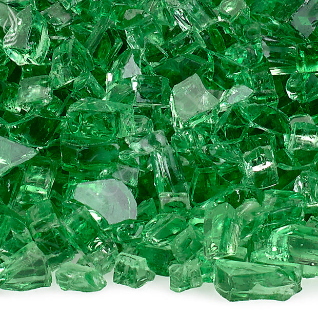 AFG - 1/4" Evergreen Reflective Fire Glass - 10LB Jar