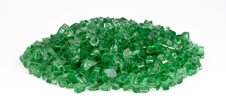 AFG - 1/4" Evergreen Reflective Fire Glass - 10LB Jar