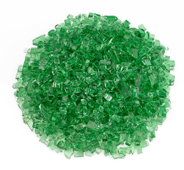 AFG - 1/4" Evergreen Reflective Fire Glass - 10LB Jar