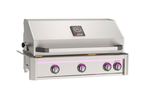 The 36" Built-in gas grill with lights and rotisserie kit by american outdoor grill. The AOG36L is the new 36" Grill with all the options from aog.