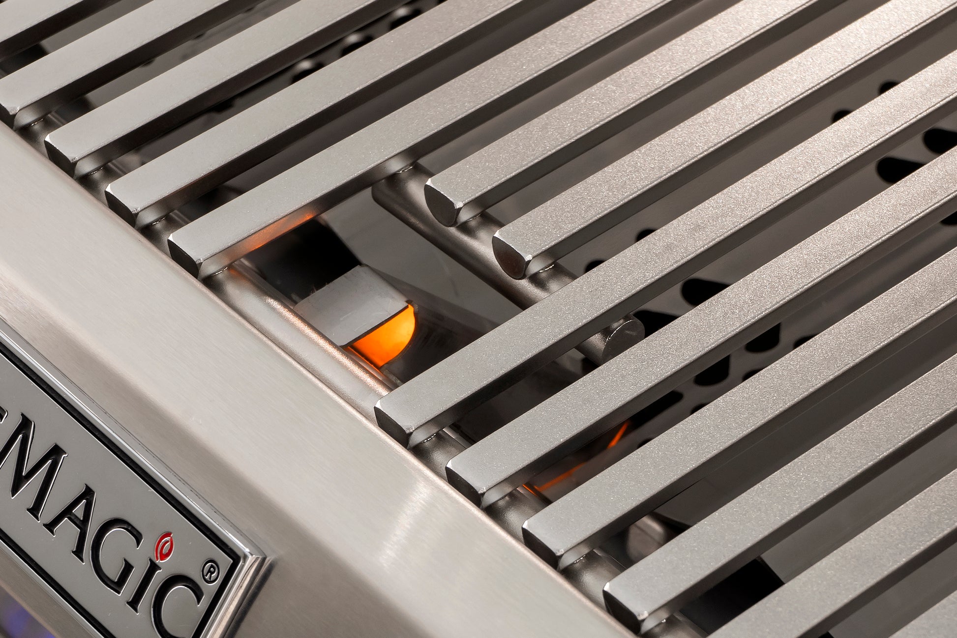 Push-to-light ignition on the fire magic grills is very special. The ignition slowly heats up and ignites the gas instead of clicking to create a spark