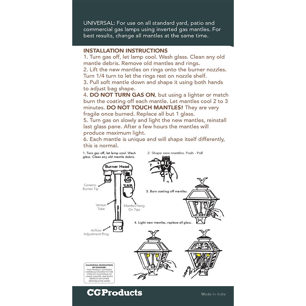 Gaslight Replacement Parts