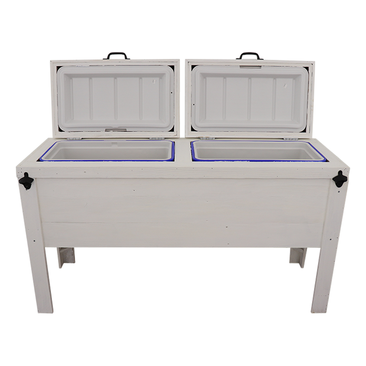 Haggard - Double Cooler with Desert Longhorn Scene - White