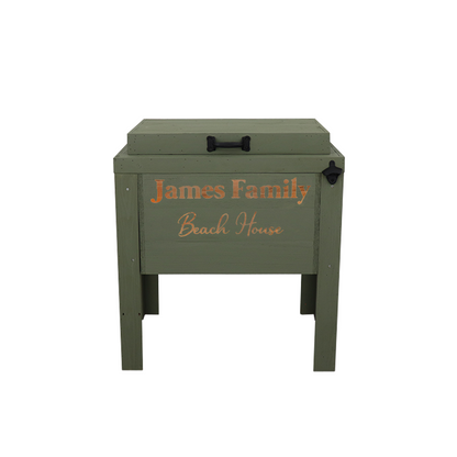 Haggards Single Cooler with 2 Engraved Lines - Sagebrush