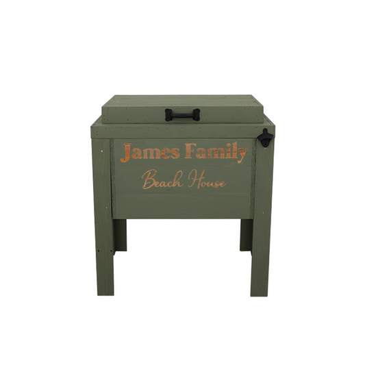 Haggards Single Cooler with 2 Engraved Lines - Sagebrush