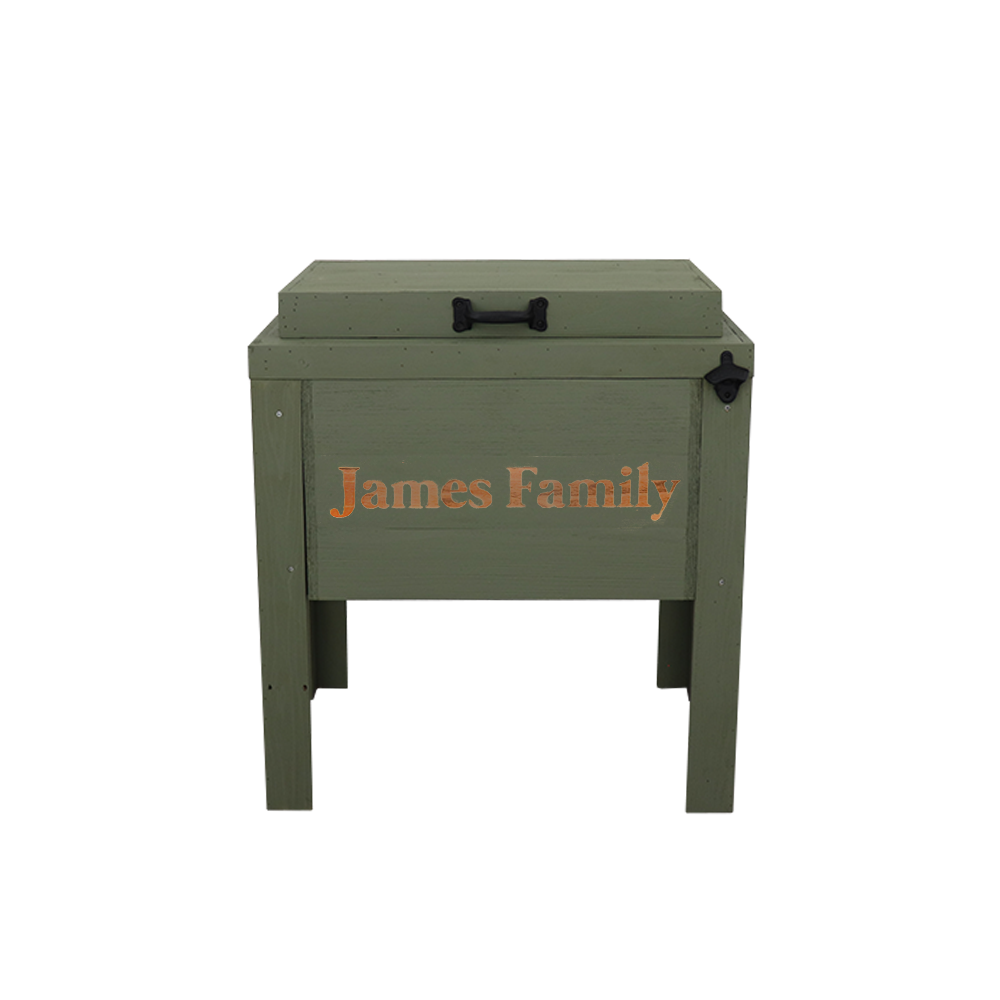 Haggards Single Cooler with 1 Engraved Line - Sagebrush Green