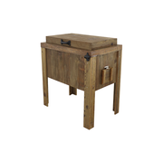 Rustic Single Cooler - Brown - Handle - Bottle Opener