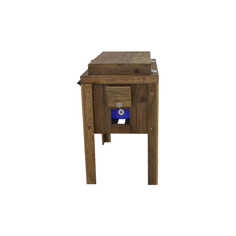 Rustic Single Cooler - Brown - Handle - Bottle Opener