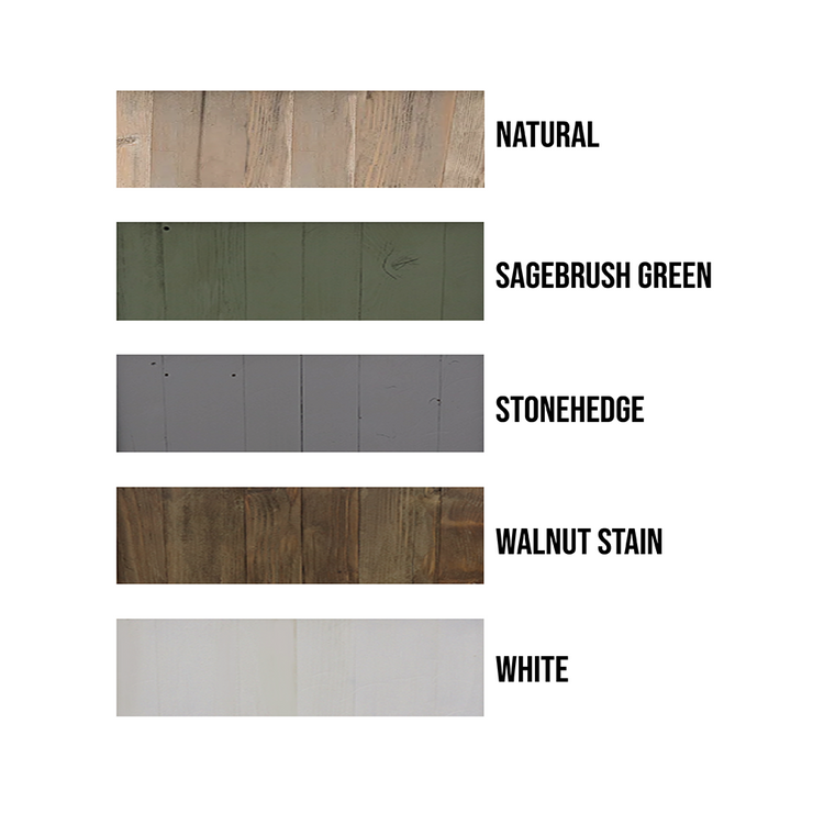 Single Outdoor Rustic Trash Can Color Options