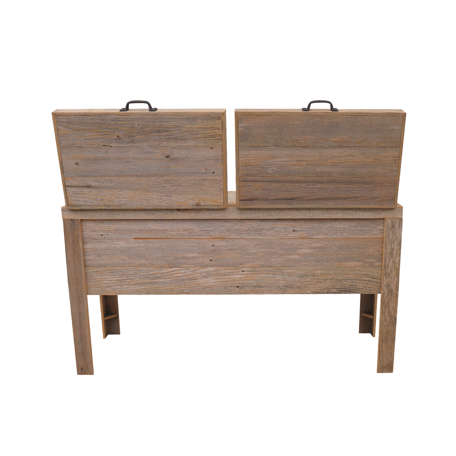 Double Rustic Cooler - Natural - Bottle Openers - Handles