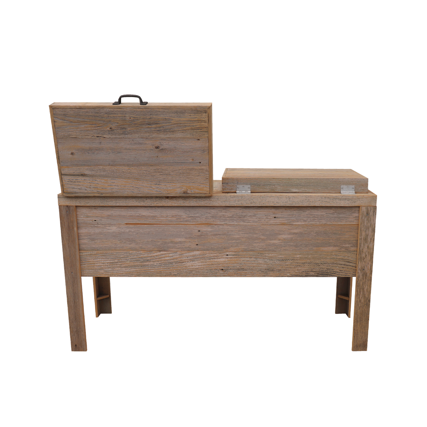 Double Rustic Cooler - Natural - Bottle Openers - Handles