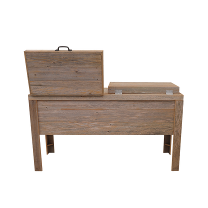 Double Rustic Cooler - Natural - Bottle Openers - Handles