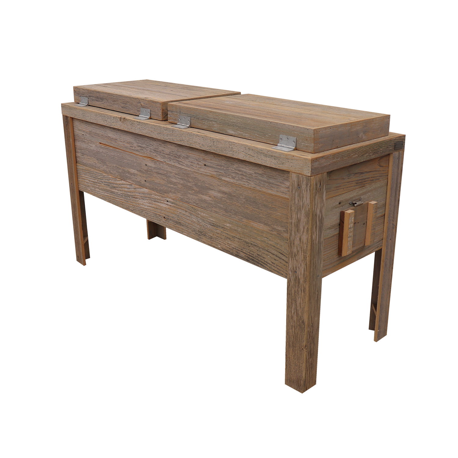 Double Rustic Cooler - Natural - Bottle Openers - Handles