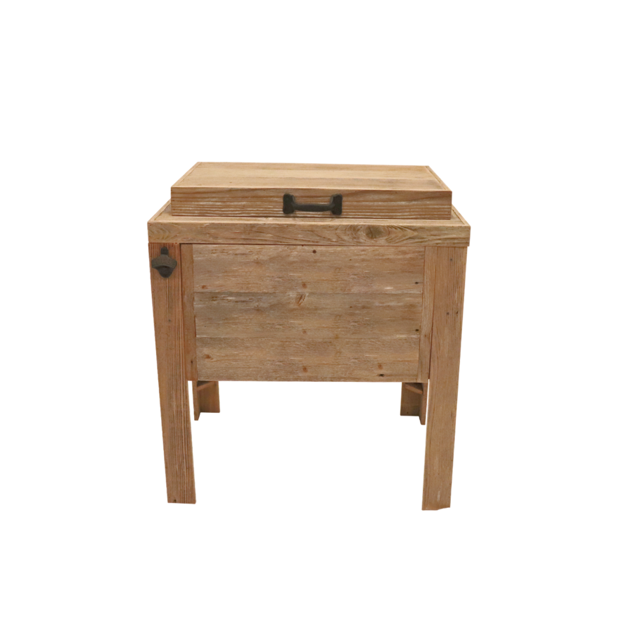 Rustic Single Cooler - Bottle Opener - Handle