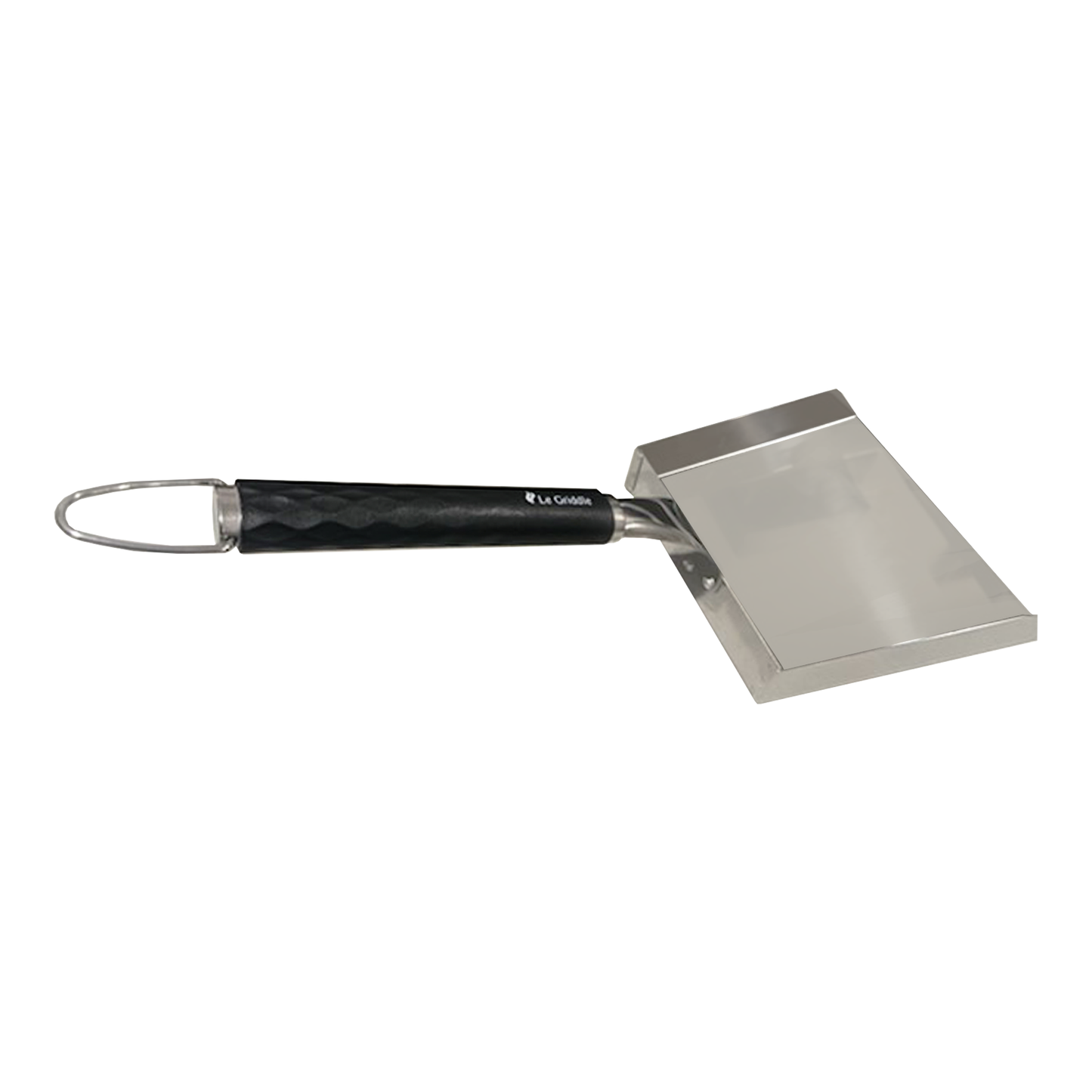 Le Griddles big scoop spatula to help pick up rice and veggies in 1 try. Giant scoop allows to pick up large quantities of food from the griddle in 1 action