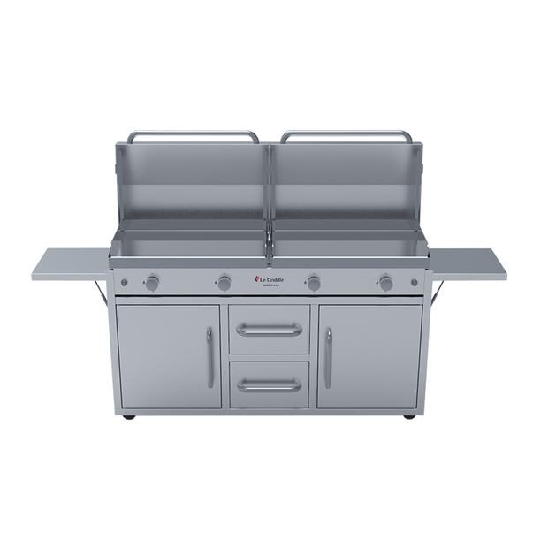 Le Griddle - Four Burner - Gas Griddle - Freestanding