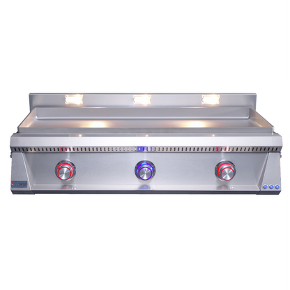 OML105P6 griddle with blue & red LED's on