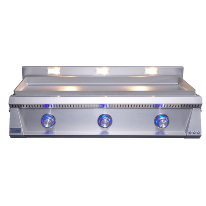 OML105P6 griddle with Blue LED's turned on