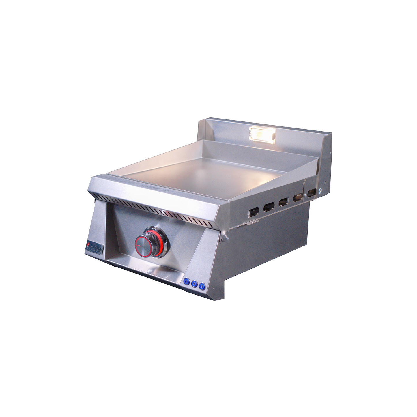 OML40P3 griddle with Lights on