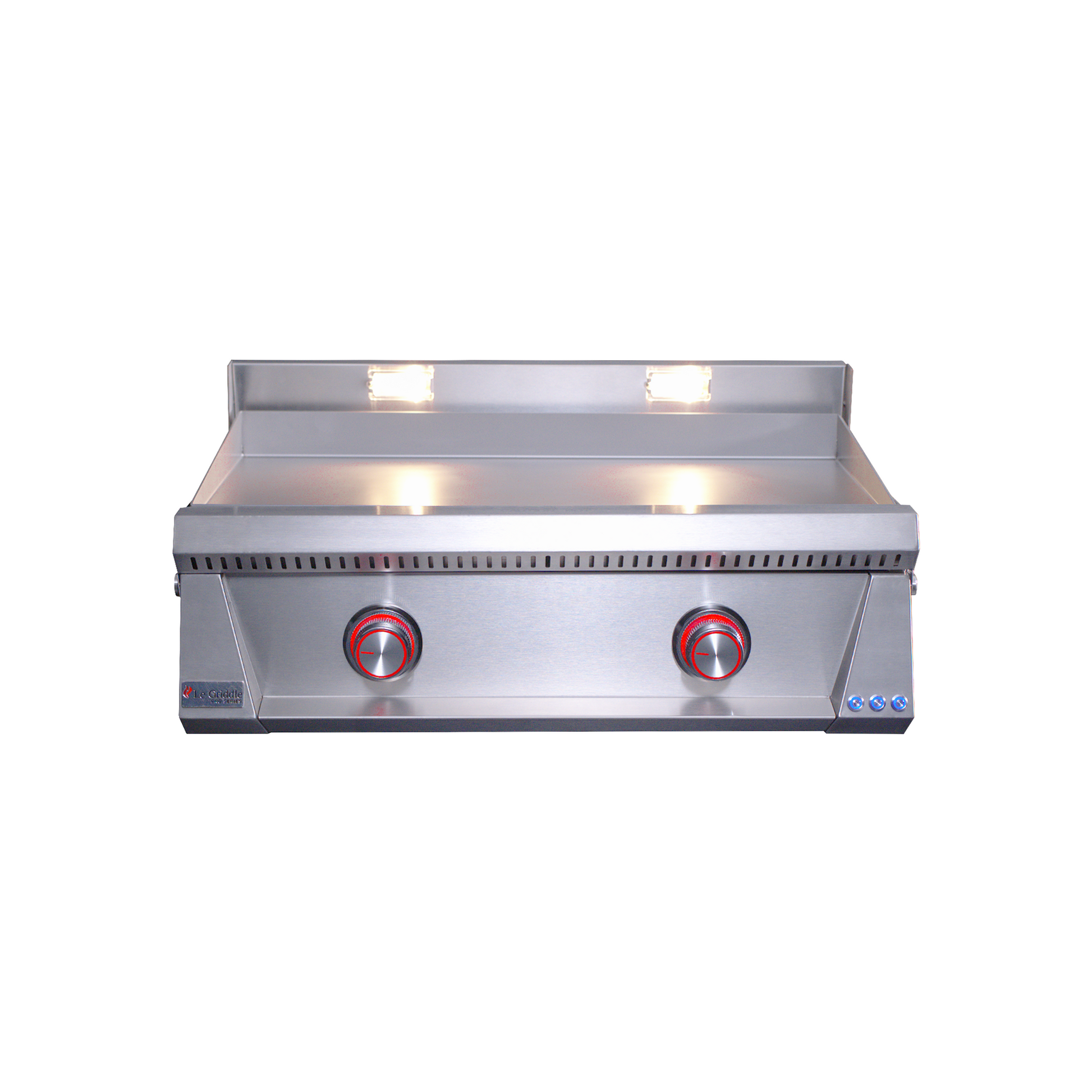 OML75P3 front image with red led's and lights on