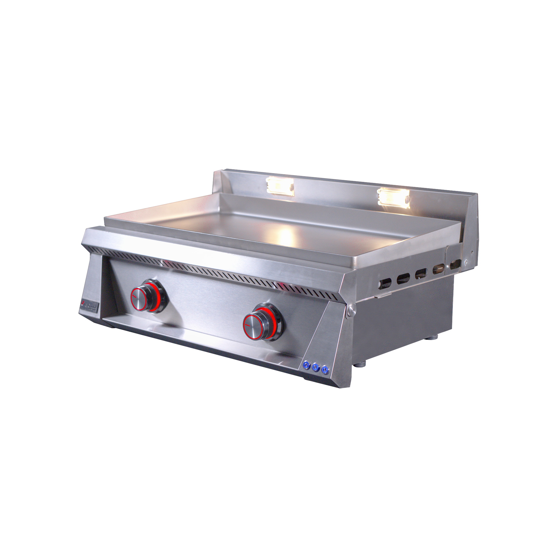 oml75p6 griddle with red led's and halogen lights turned on