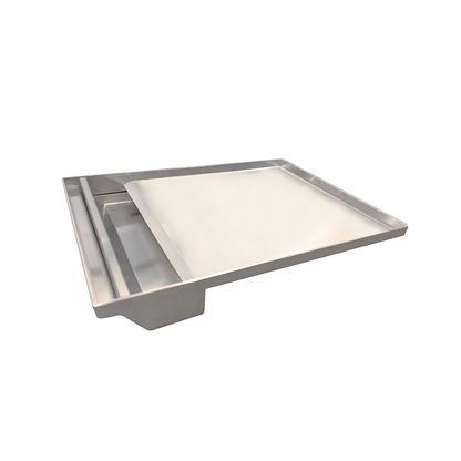 Stainless Steel Griddle With Removable Drip Tray