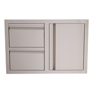 RCS Gas Grills - Double Drawers w/ Single Door - VDC1SC