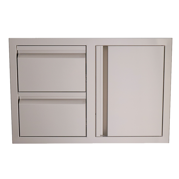 RCS Gas Grills - Double Drawers w/ Single Door - VDC1SC