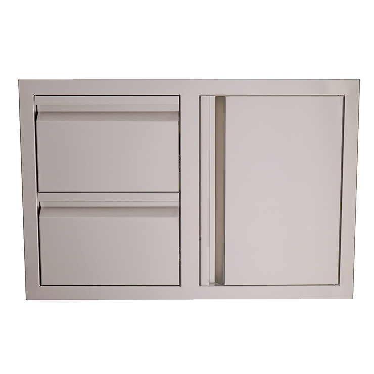 RCS Gas Grills - Double Drawers w/ Single Door - VDC1SC