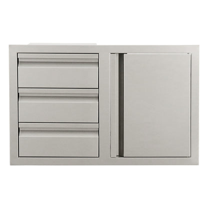 RCS Gas Grills - Triple Drawers w/ Single Door - VDC2SC