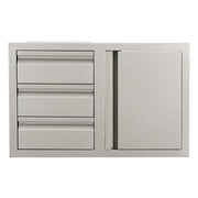 RCS Gas Grills - Triple Drawers w/ Single Door - VDC2SC
