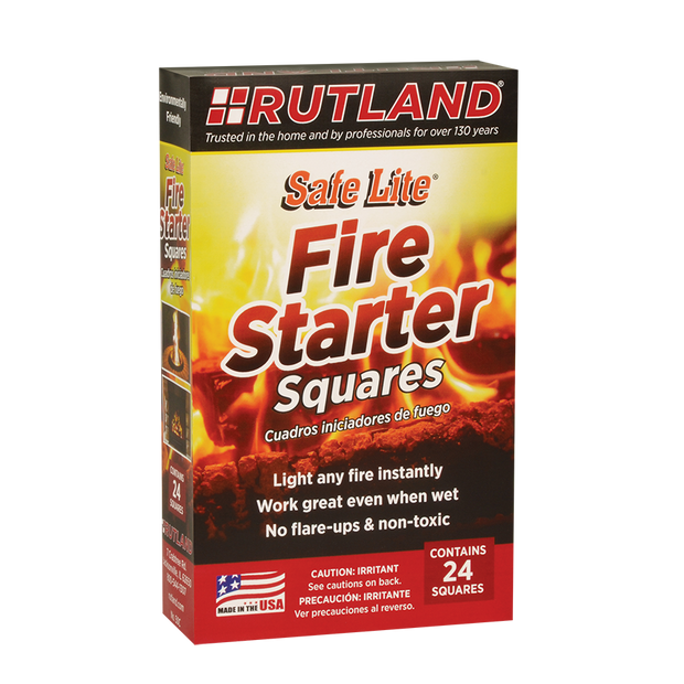 Rutland Safe Lite Firelighter Squares - 50C