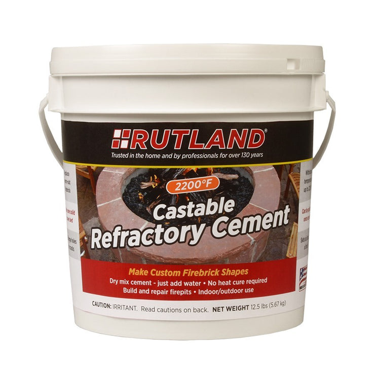 Rutland - Castable Refractory Cement Tub - 12.5 Lbs