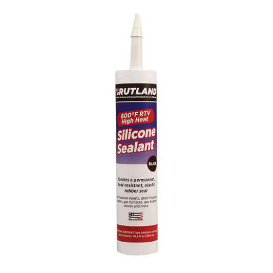Rutland - Black High Heat RTV Silicone Sealant - 76B