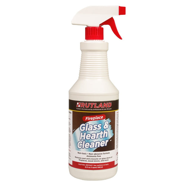 Rutland - Fireplace Glass Cleaner - 32 fl. oz. Spray Bottle