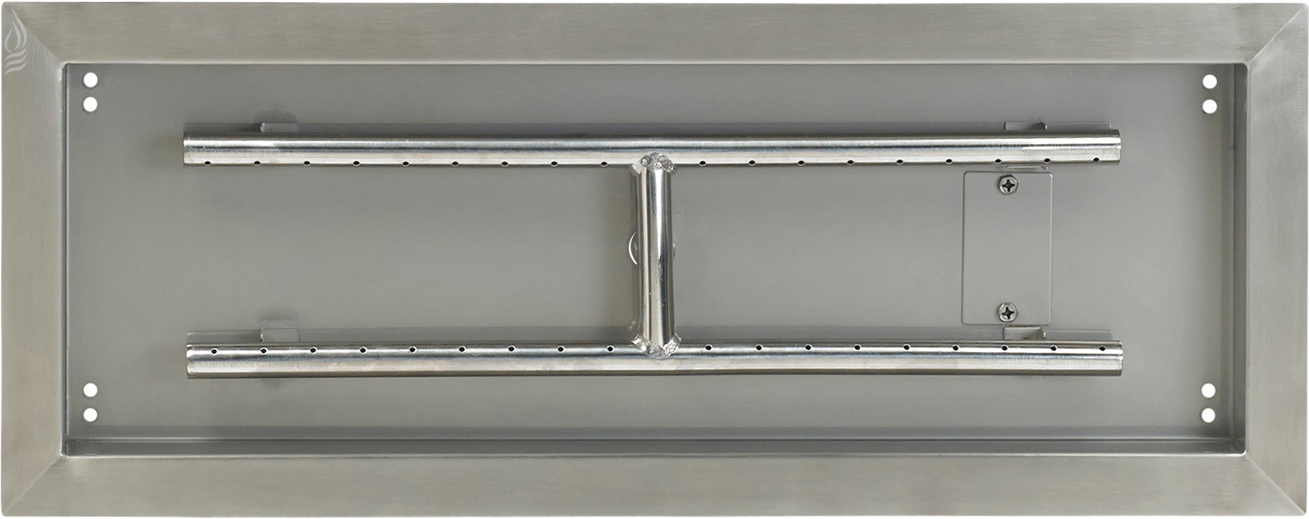 24" Rectangular Fire Pit Burner Pan - SS-AFPP-24