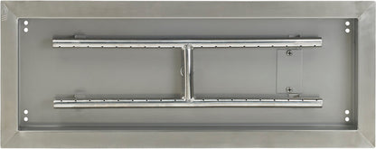 24" Rectangular Fire Pit Burner Pan - SS-AFPP-24