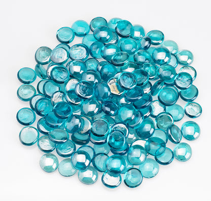 American Fire Glass - Aqua Blue Lusters - FB-AQULST-10 _