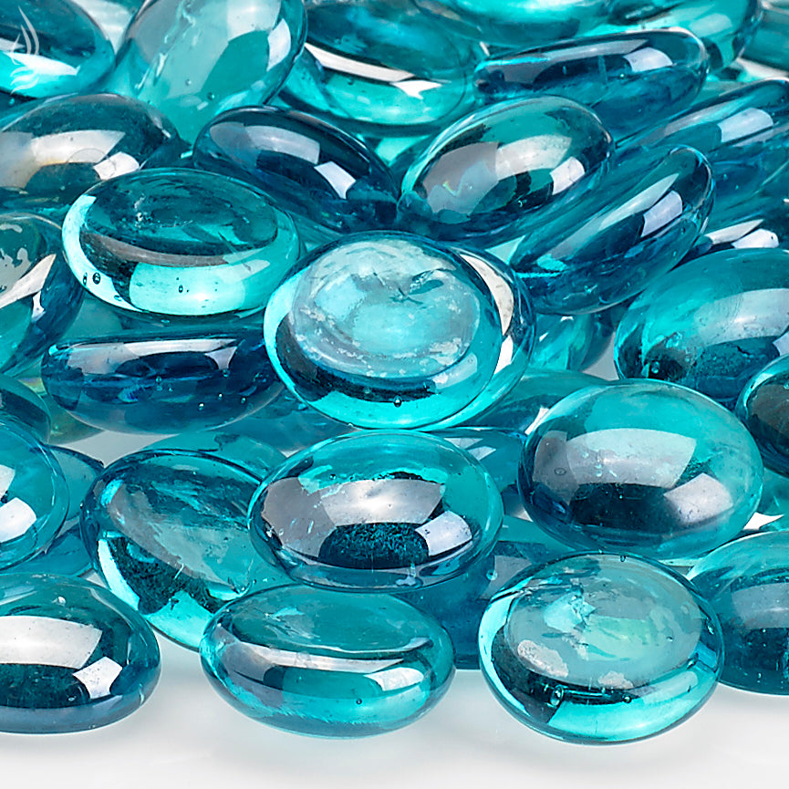 American Fire Glass - Aqua Blue Lusters - FB-AQULST-10 _3