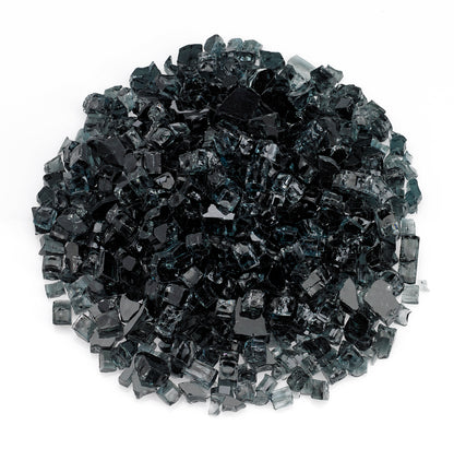 American Fire Glass - Black 1/2" Glass - AFF-BLK12-10 