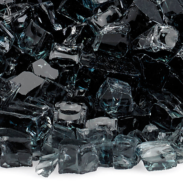 American Fire Glass - Black 1/2" Glass - AFF-BLK12-10  2