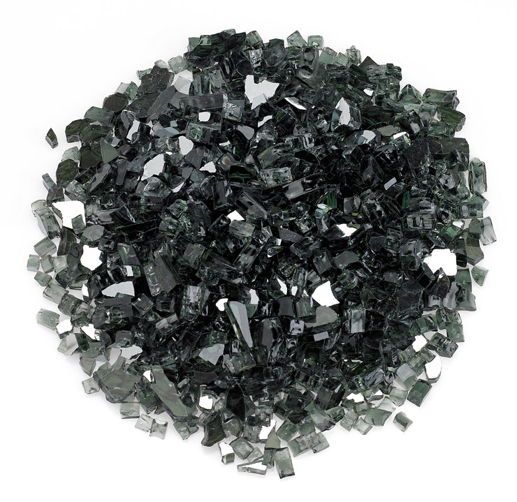 American Fire Glass - Black Reflective Glass - AFF-BLKRF-10 