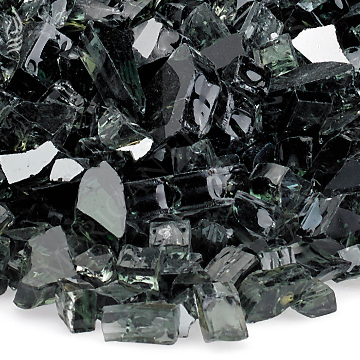 American Fire Glass - Black Reflective Glass - AFF-BLKRF-10 2
