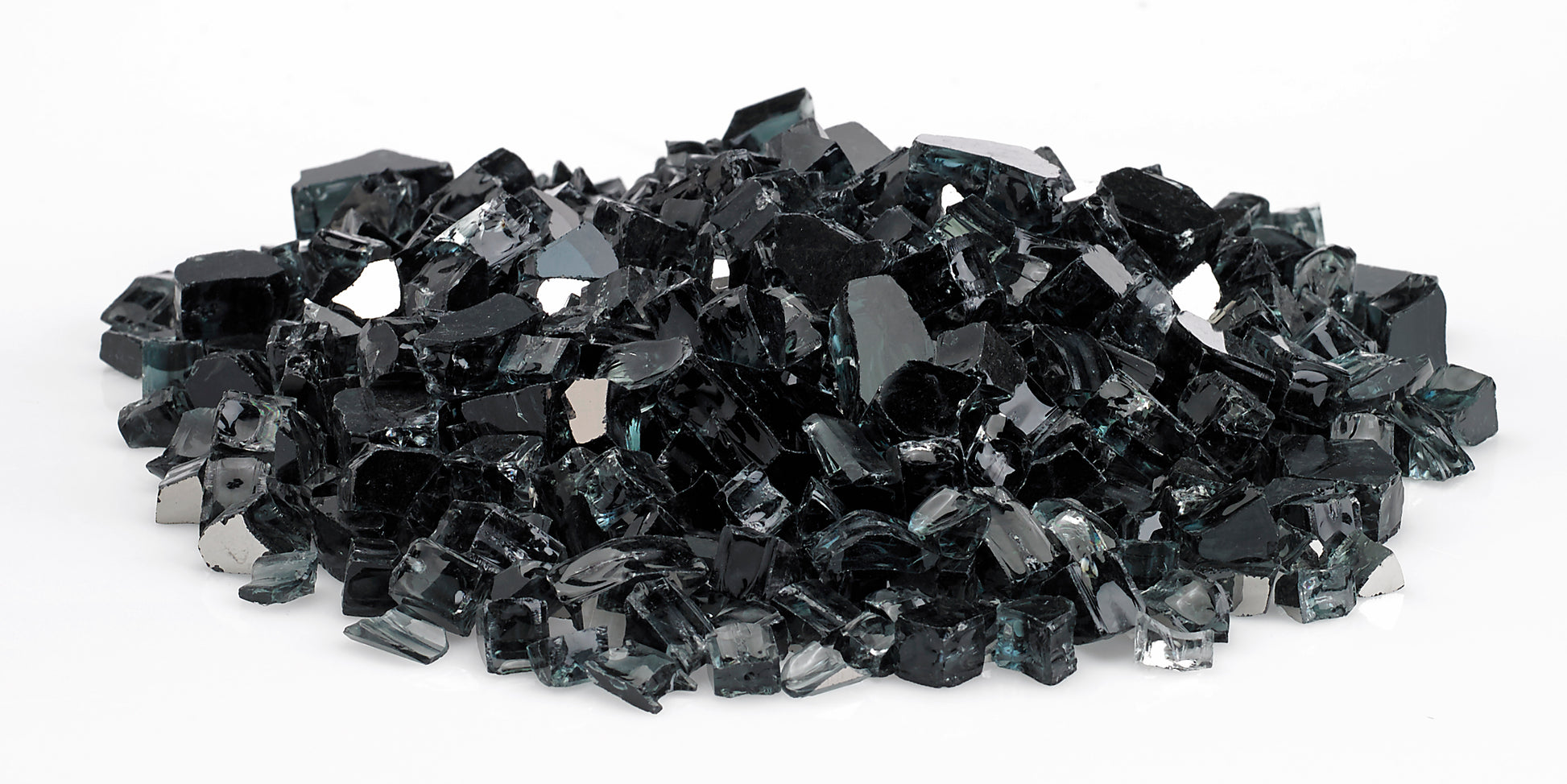 American Fire Glass - Black Reflective 1/2" Glass - AFF-BLKRF12-10 _2