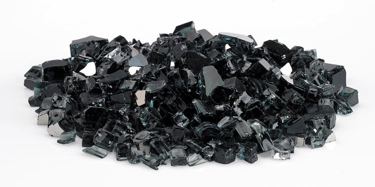 American Fire Glass - Black Reflective 1/2" Glass - AFF-BLKRF12-10 _2